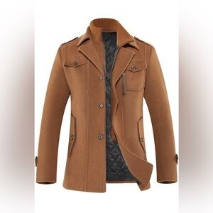 Men's Tan Military Field Jacket